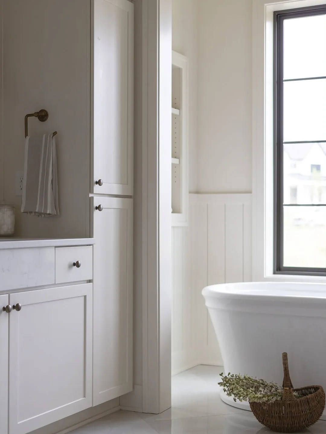 Primary bathroom with soaking tub
